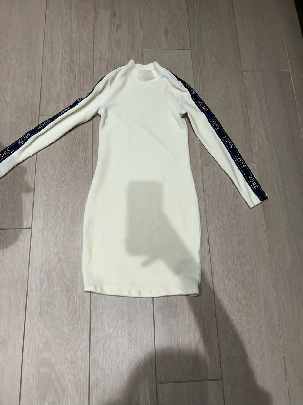 Michael Kors Pale Yellow Sweater Top with Logo Neck Tag